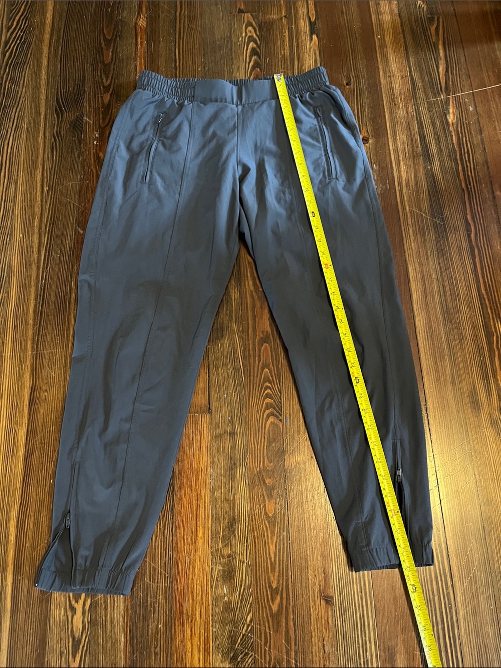Women's Grey Zip-Ankle Track Joggers